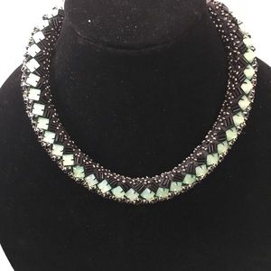 Sassy Jones Mint Green & Black Choker